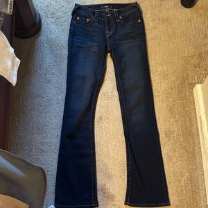 True Religion Dark Indigo Flare Jeans